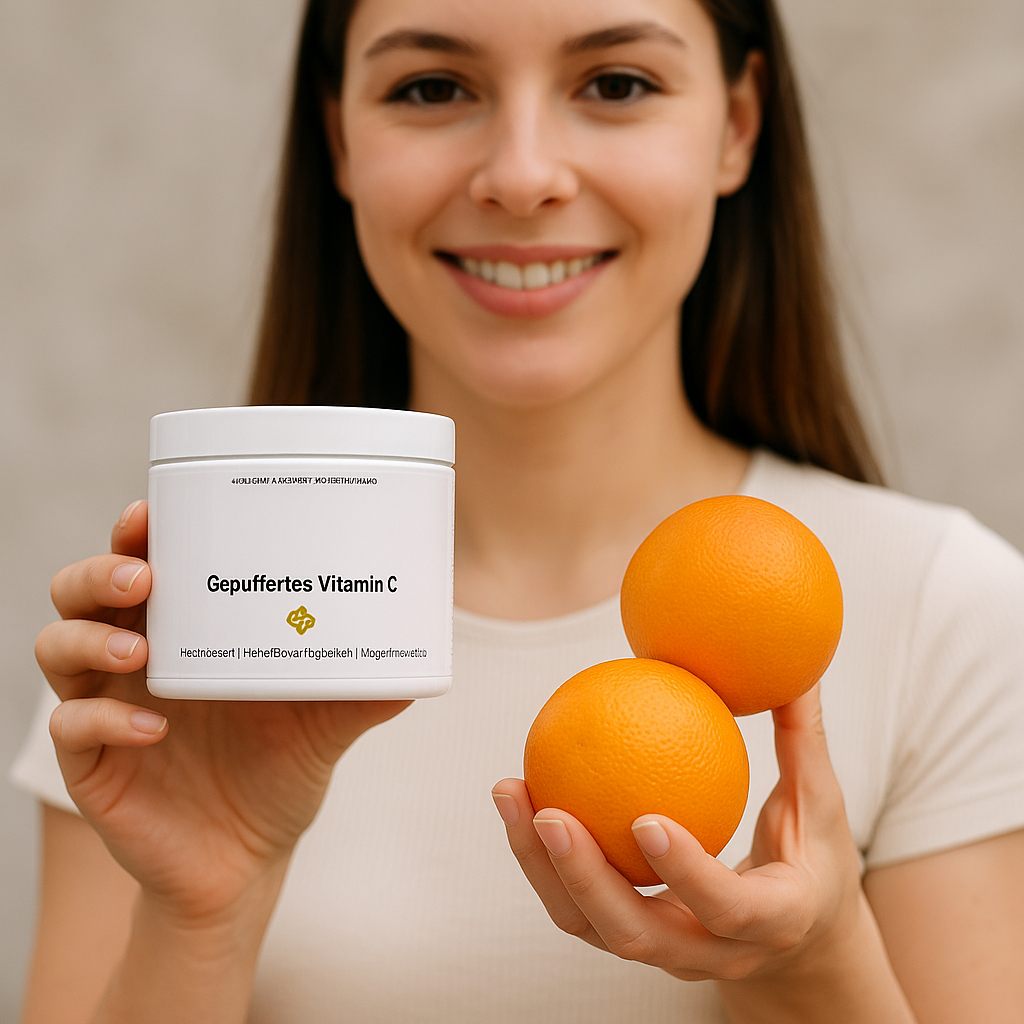 Vitamina C Ragazza con Arance 1:1